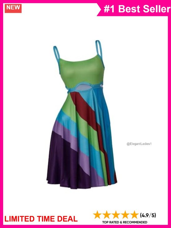 Dresses & Skirts - Spandex Mini Dress Bodycon Cut-Out Backless Sleeveless Club Party